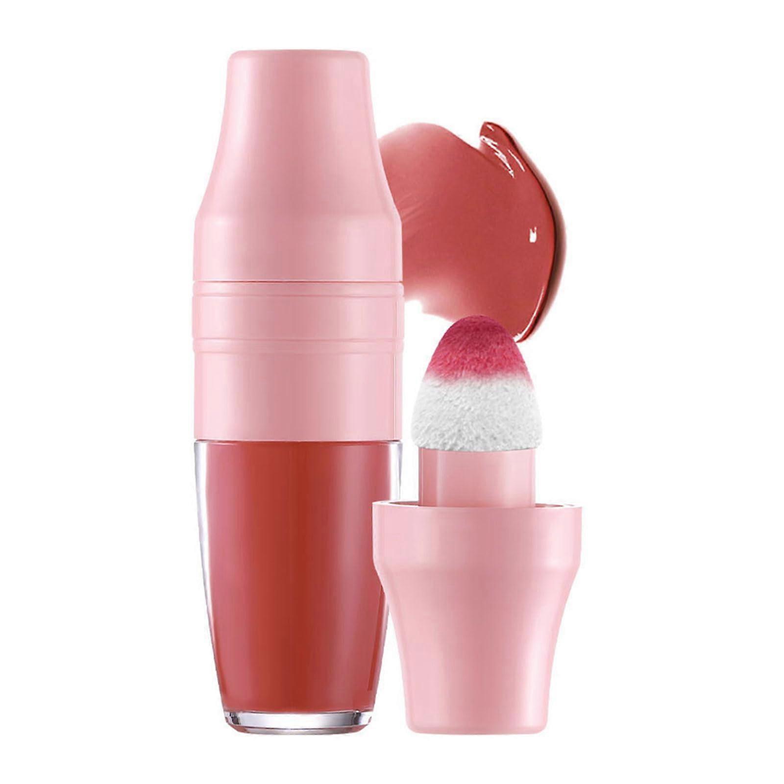 BUBEFSKD Long Lasting Mirrored Lip Stain with Smudgeproof Shake Application Luxurious Full Coverage