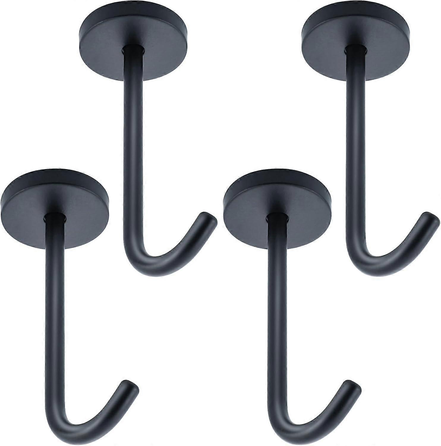 4-Piece Screw-Type Wall Hooks, Ceiling Hooks