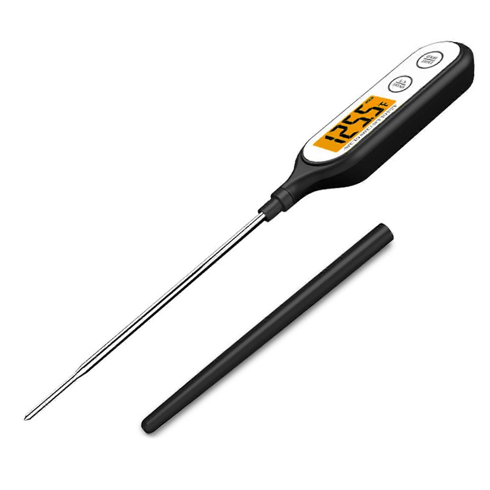 Accuracy Digital Cooking Thermometer for BBQ, Grilling and Baking PT11 Black White