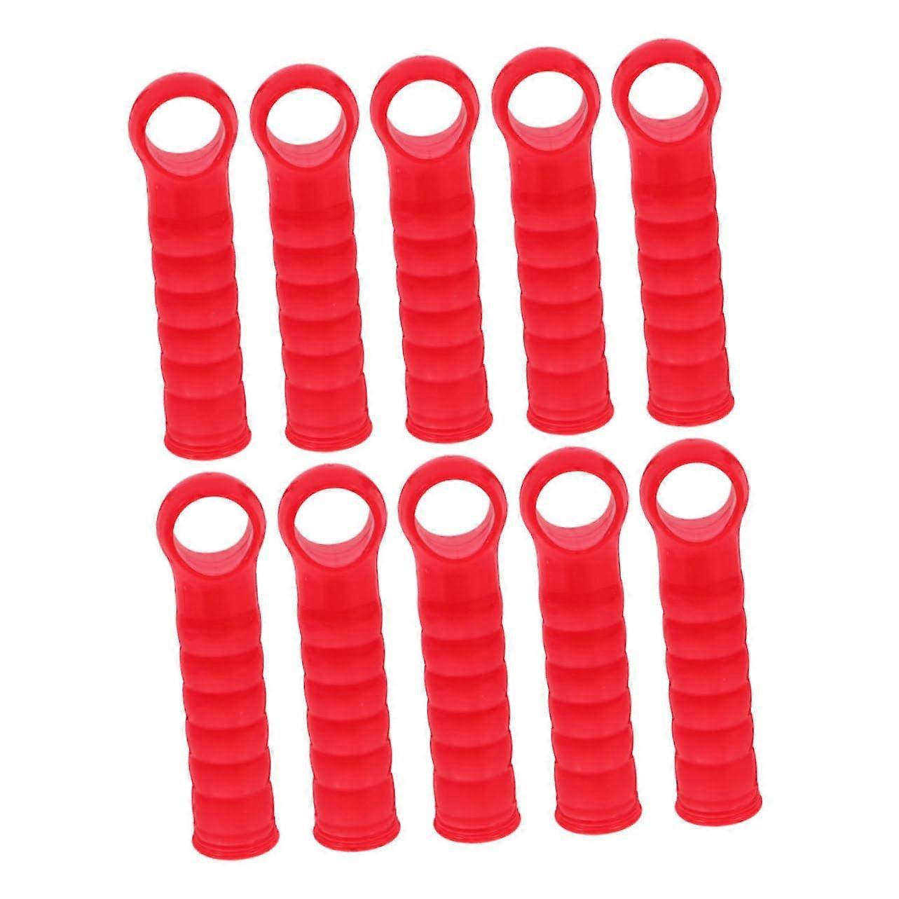 10pcs Plastic Broom Handle End Caps Durable Mop Pole Sleeves for Easy Tool Maintenance