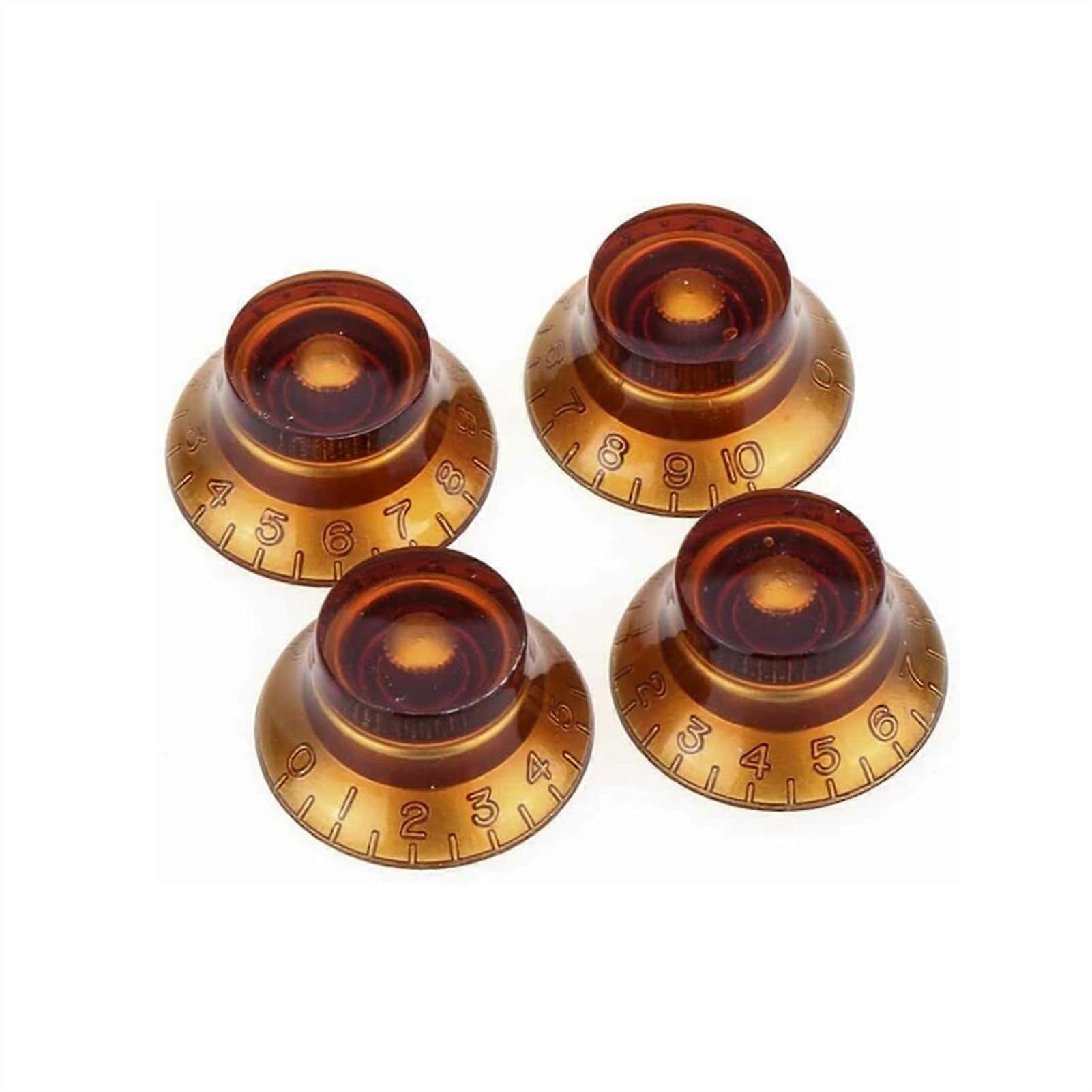 4 Pcs Guitar Knobs  Hat Bell Speed for Bass Electric Guitar Replacement Restore Appearance