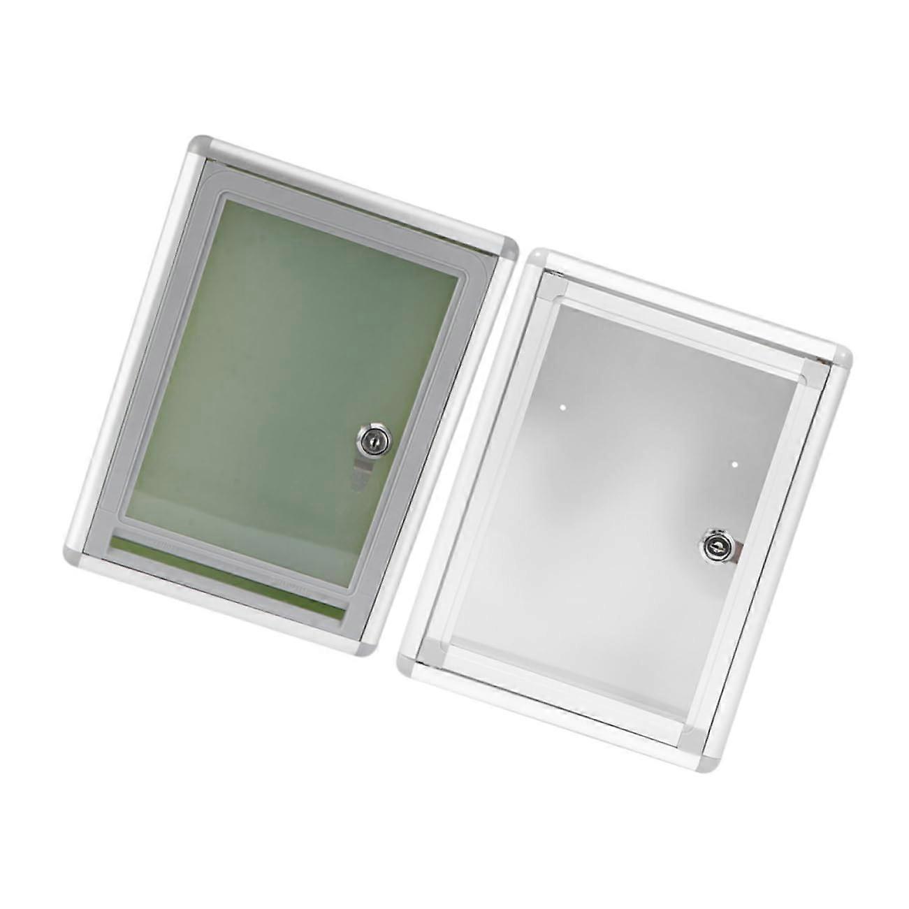 2pcs Locking Wall Mount Mailbox with Large Capacity and Secure Dual Entry Slots for Letters and Newspapers