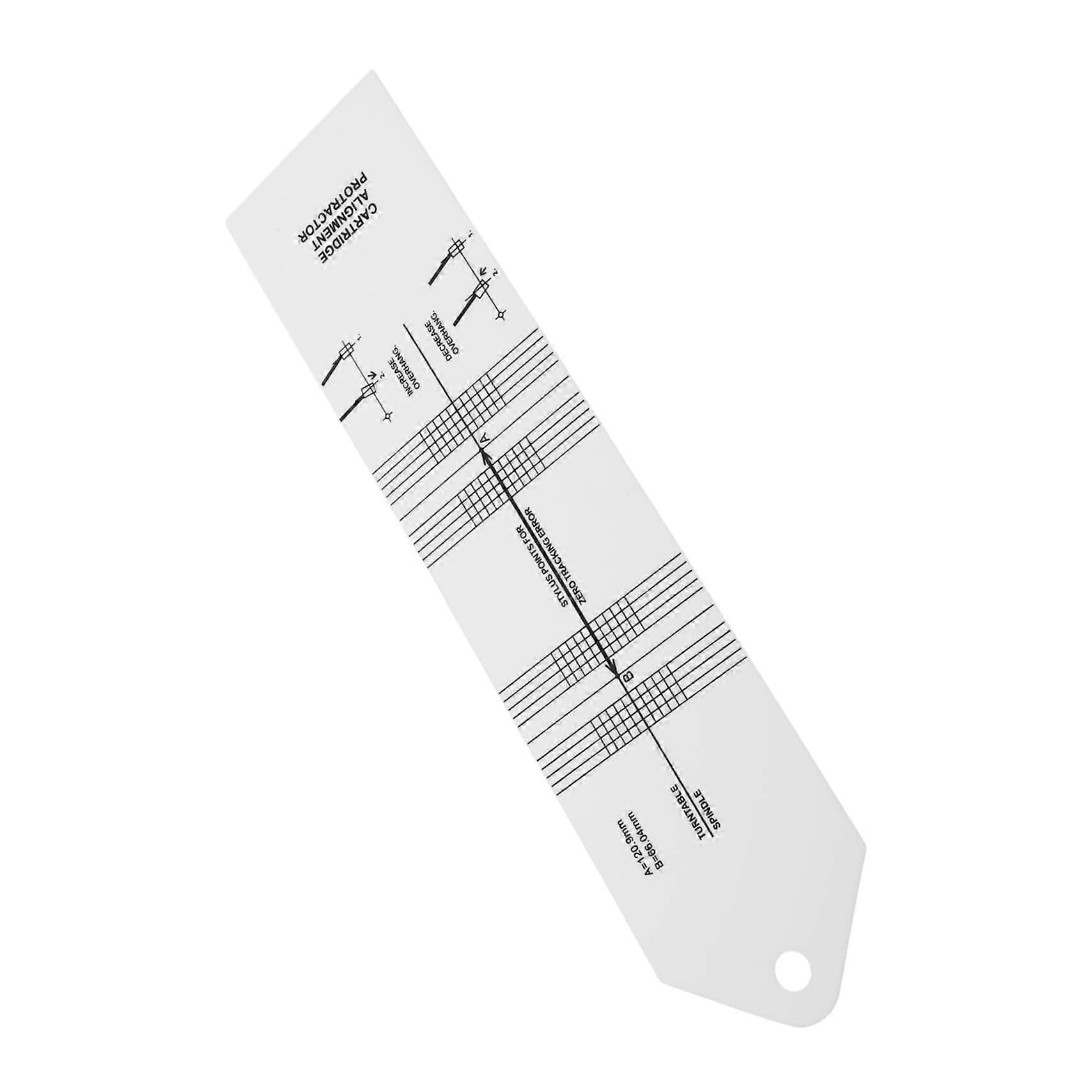 Turntable Alignment Tool Protractor for Vinyl Record Player Accurate Stylus and Tonearm Calibration