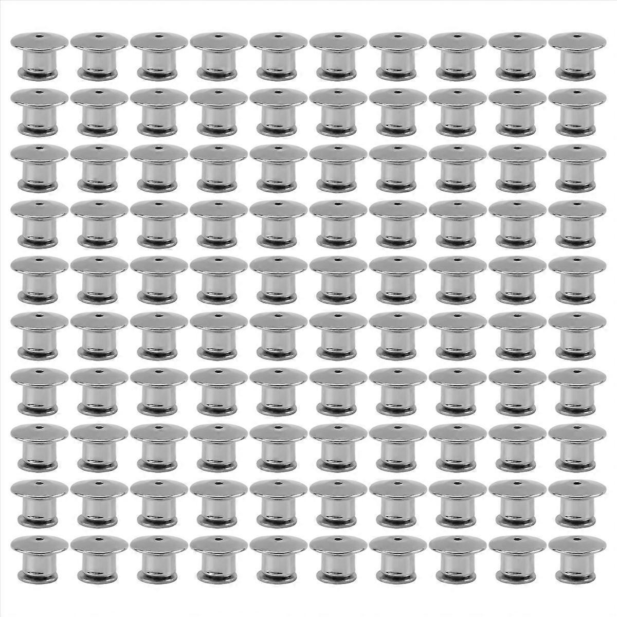 100PCS Locking Pin Back Locking Pin Retainer Buckle,for Brooch Enamel