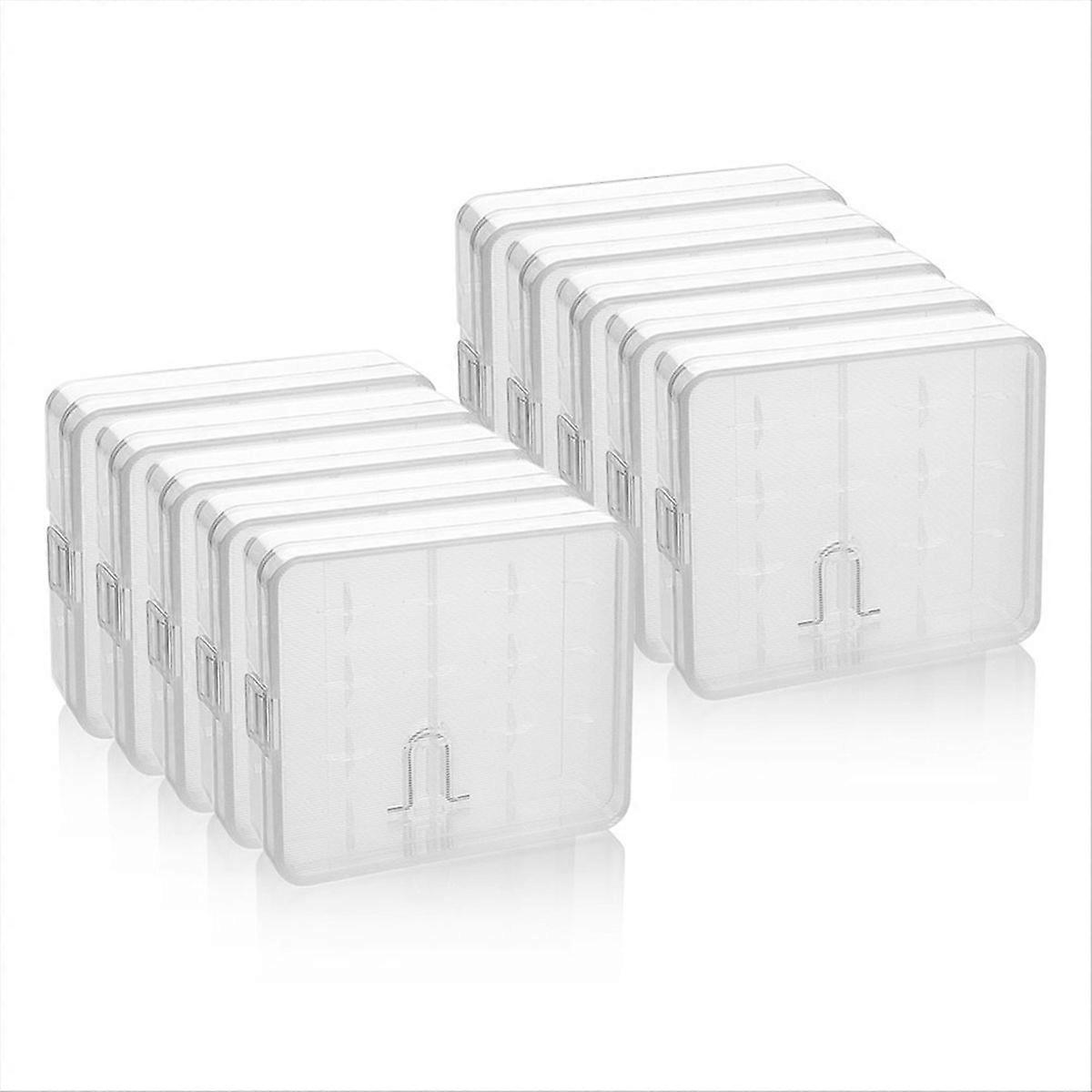 10pcs 4 Slots 18650 Battery Case Battery Protecte Container