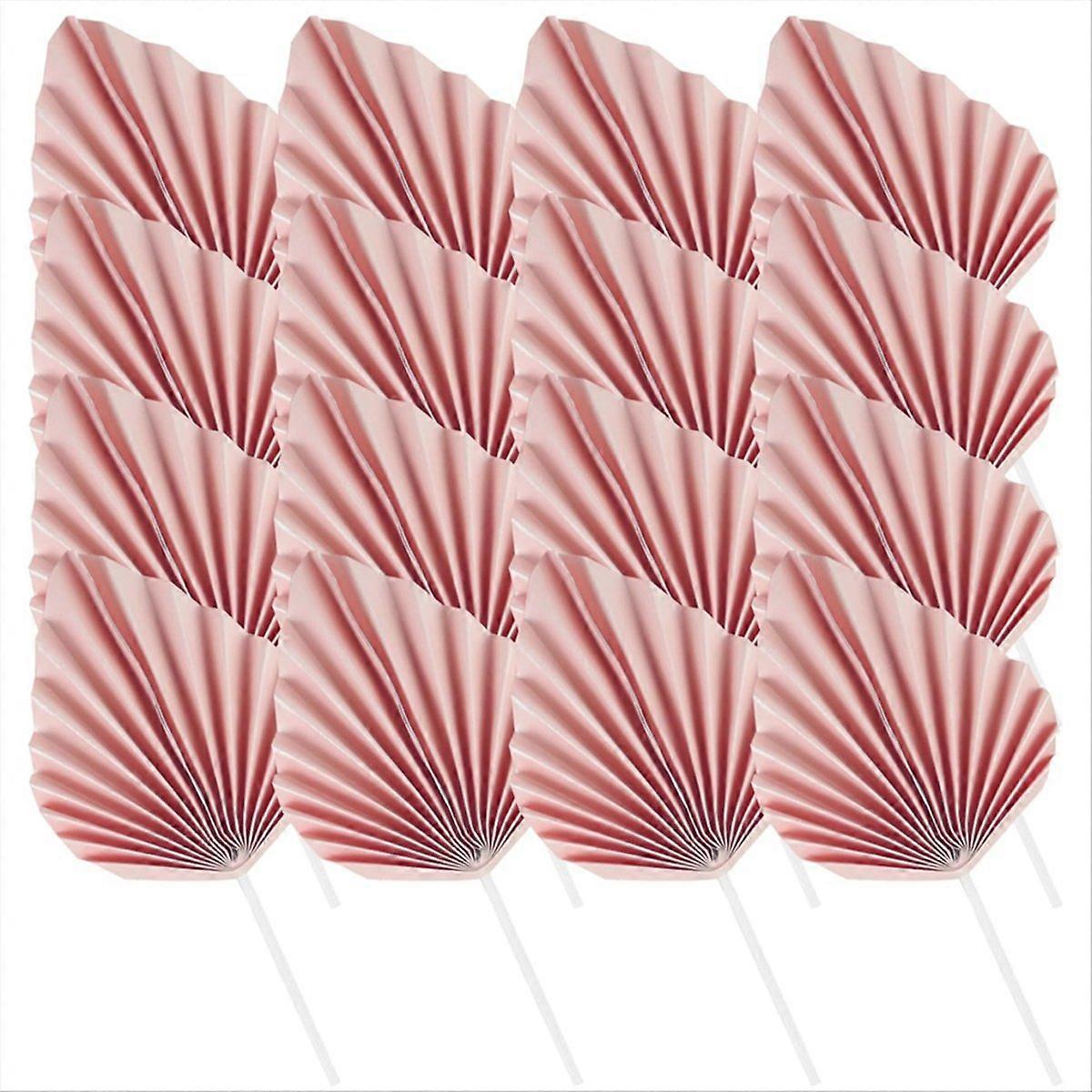 100PCS Tree Leaf Boho Cake Topper Disposable Paper Cake Decorations