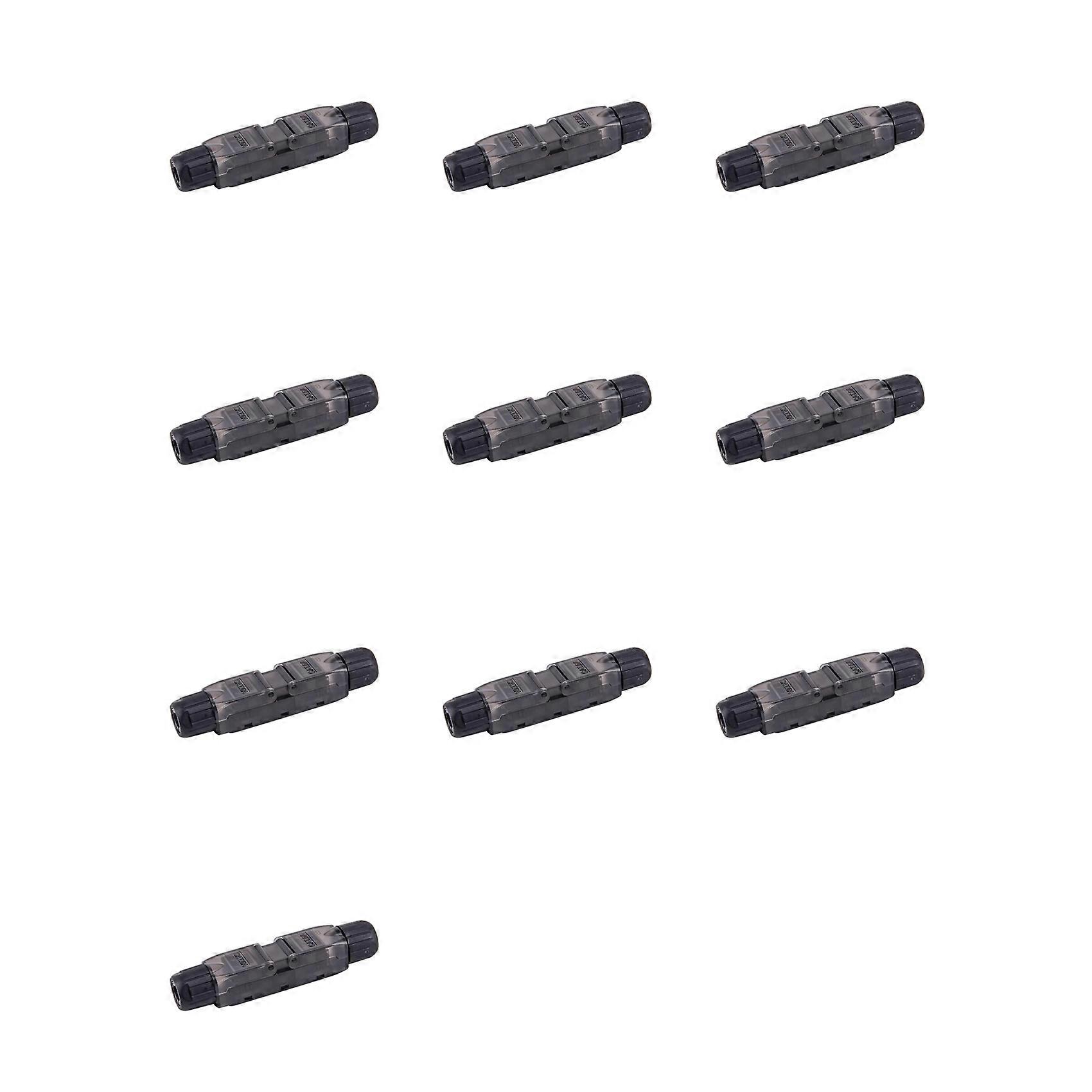 10X RJ45 Cat6A UTP LAN Cable Tool-Less Extension Connector Network Extender Junction Adapter Connection Box