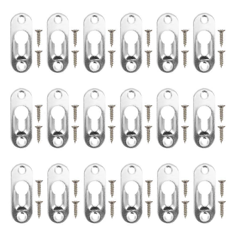 Silver Picture Frame Hanging Hardware for Durable Hooks 4Sets for Picture Frames