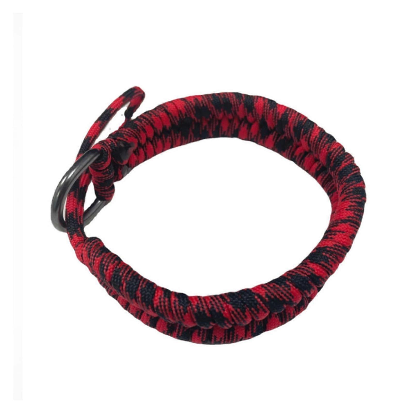 Quick Release Camera Wrist Strap Adjustable Nylon Paracord Braid for DSLR Secure Fit Red