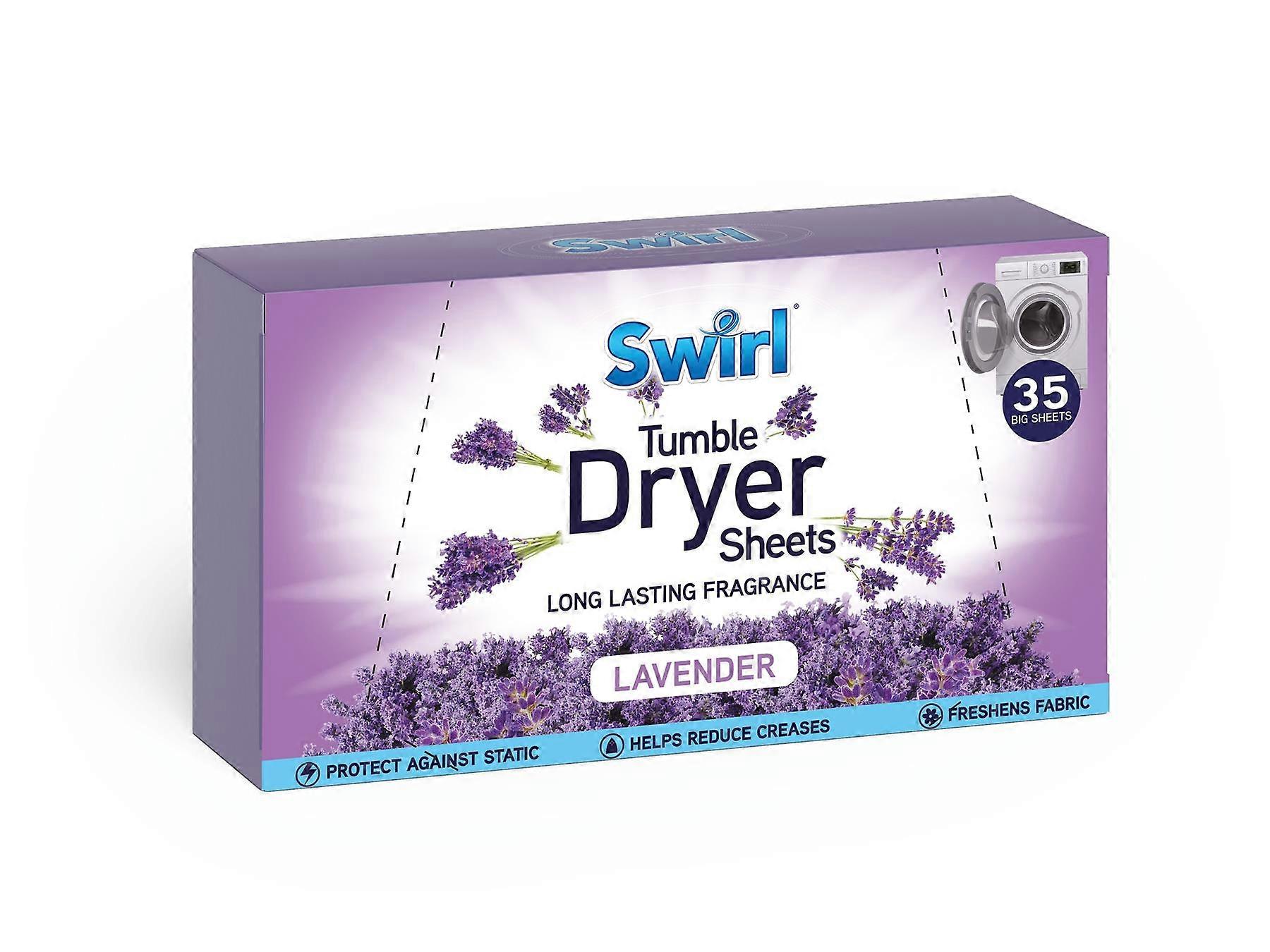 Swirl Tumble Dryer Sheets Lavender - 35 sheets