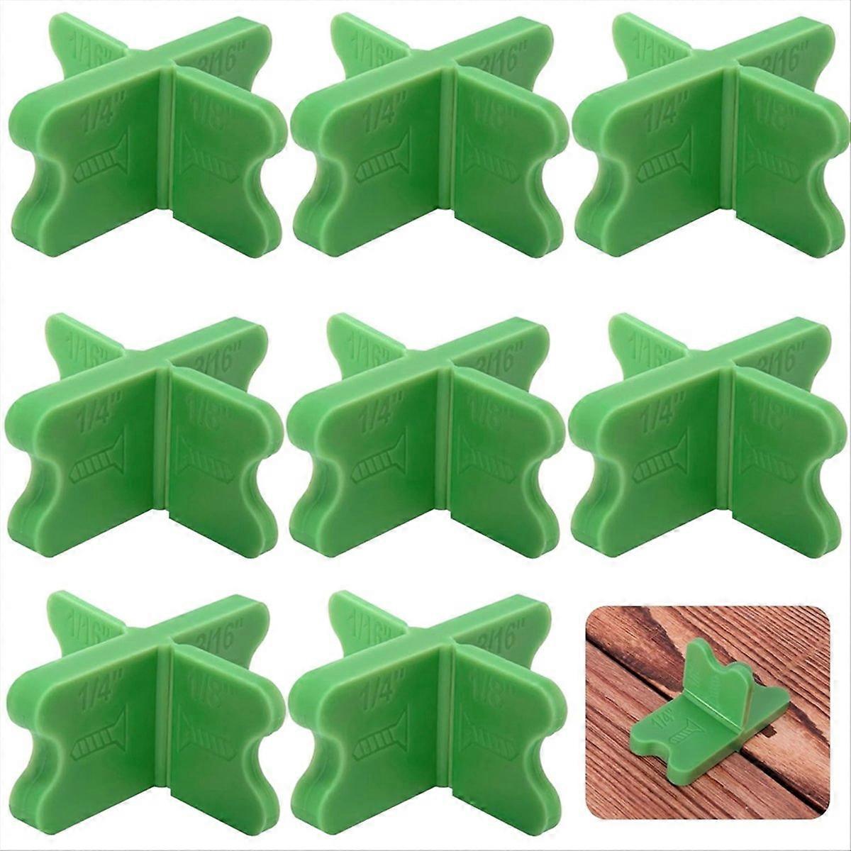 8Pcs ABS Deck Spacer Tool,4 Thicknesses Deck Board Spacers