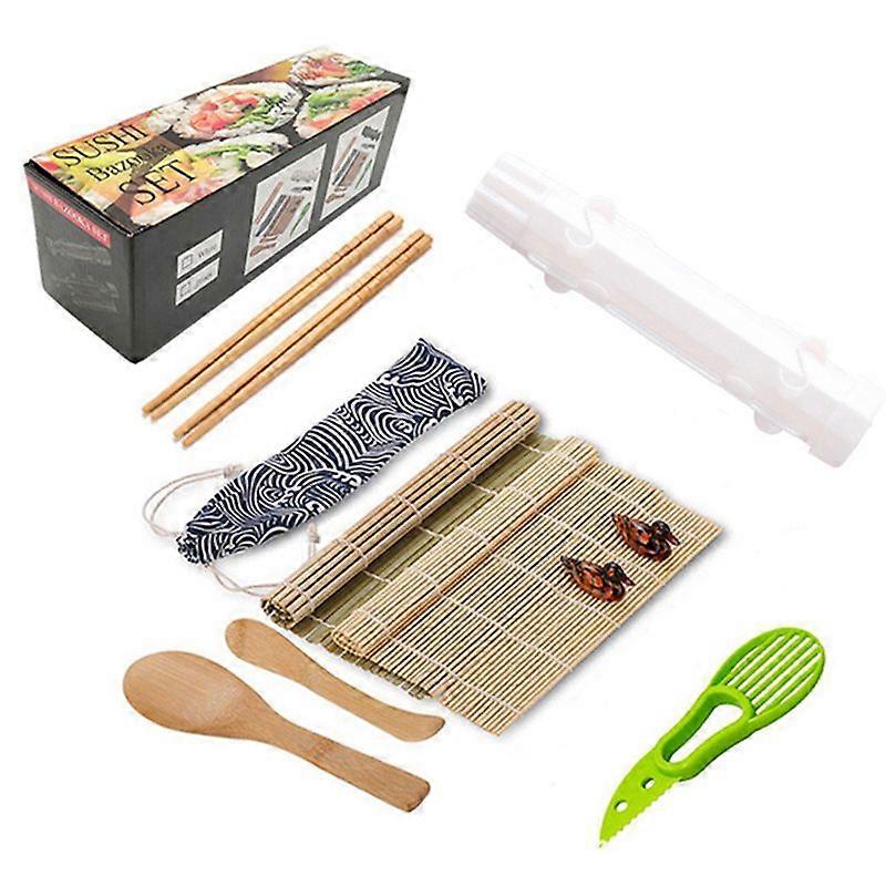 1Set Sushi Maker Set Sushi Mold Roller Kit