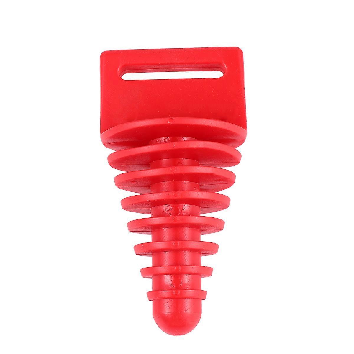Motorcycle Outlet Tip for Rust Prevention Red Rubber Muffler