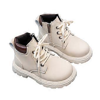 Jesienne buty dla chłopca, w jednolitym kolorze, z łatkami, vintage, z miękką podeszwą, sznurowane, na 4-12 lat, z łatwym do czyszczenia, nowoczesnym wzornictwem