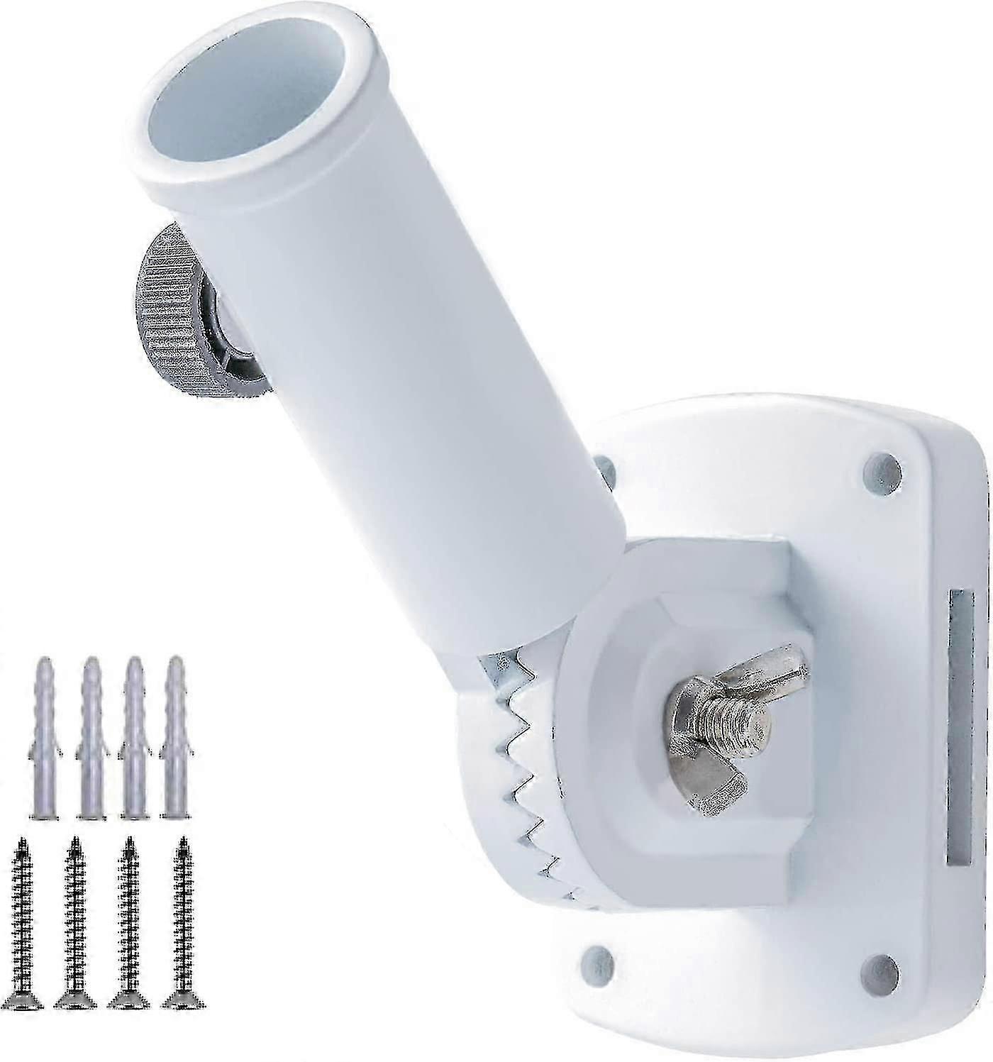 Premium Aluminum Flag Pole Holder Bracket - Multi-position Mounting with Hardware