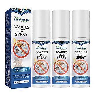 Antibakteriell spray för borttagning av blygdlöss - Eliminerar lössägg och lindrar klåda i hårbotten