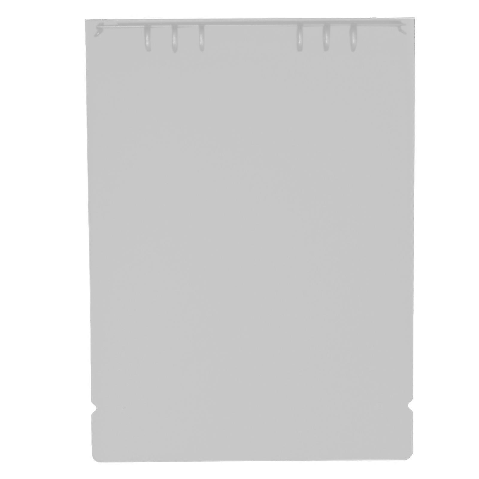 Plastic Binder Transparent Notebook Cover for School Use White