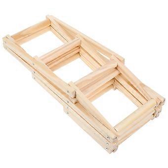 Rattenkäfig-Zubehör, Kletterspielzeug aus Holz für Bewegung, 2-teiliges Set