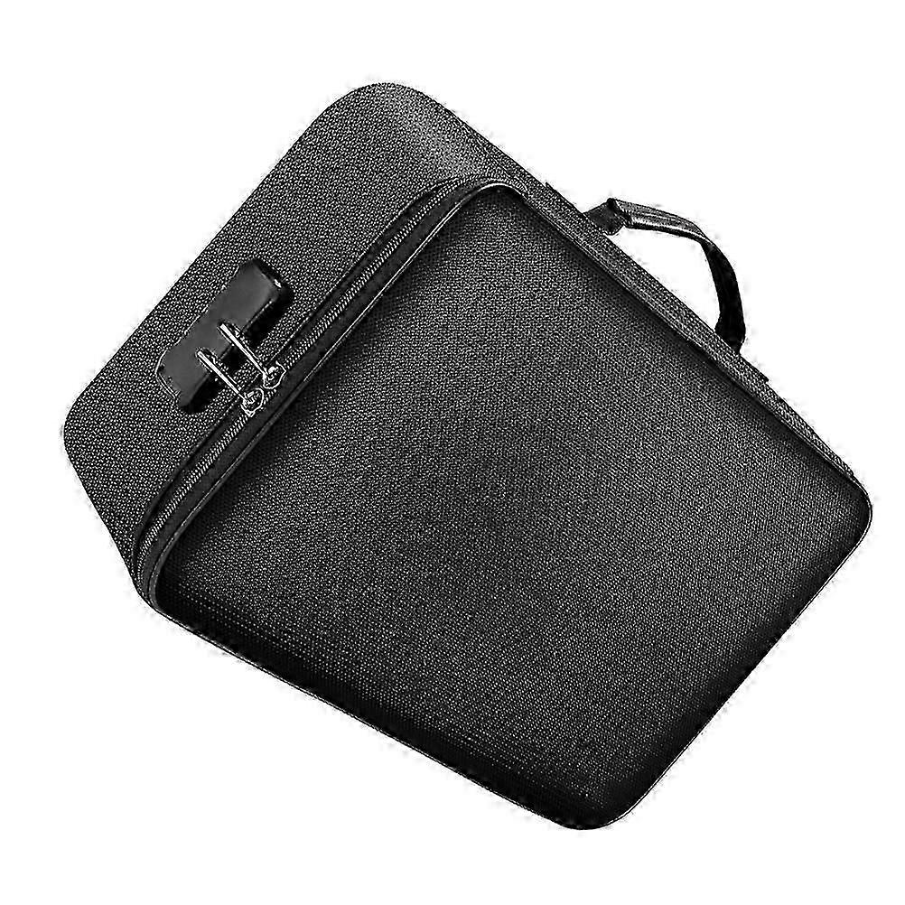 Fireproof File Storage Pouch for Safe Document Protection 1Pcs Black