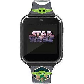 Star Wars Grogu en Kikker interactief slim horloge voor kinderen met grijze band