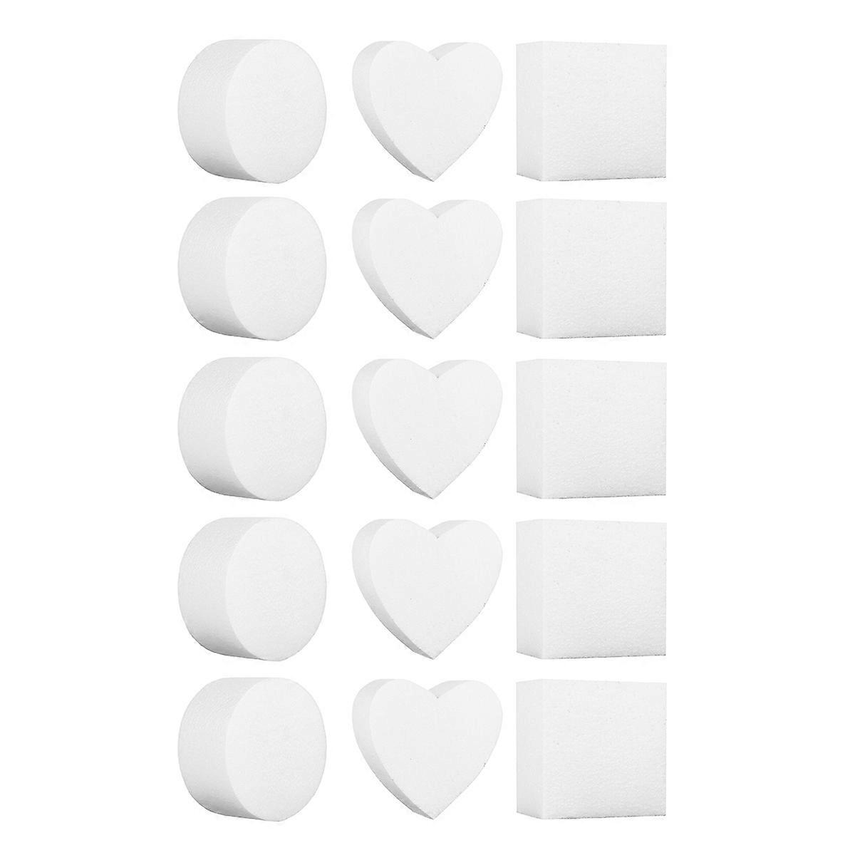 Cake Mold White Painted Mold for Baking Use 15Pcs DIY Kitchenware Set