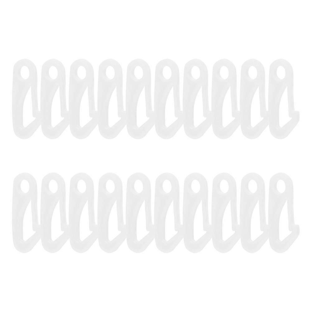 Flagpole Plastic Snap Hooks for Outdoor Flagpole Attachment Hardware 20Pcs