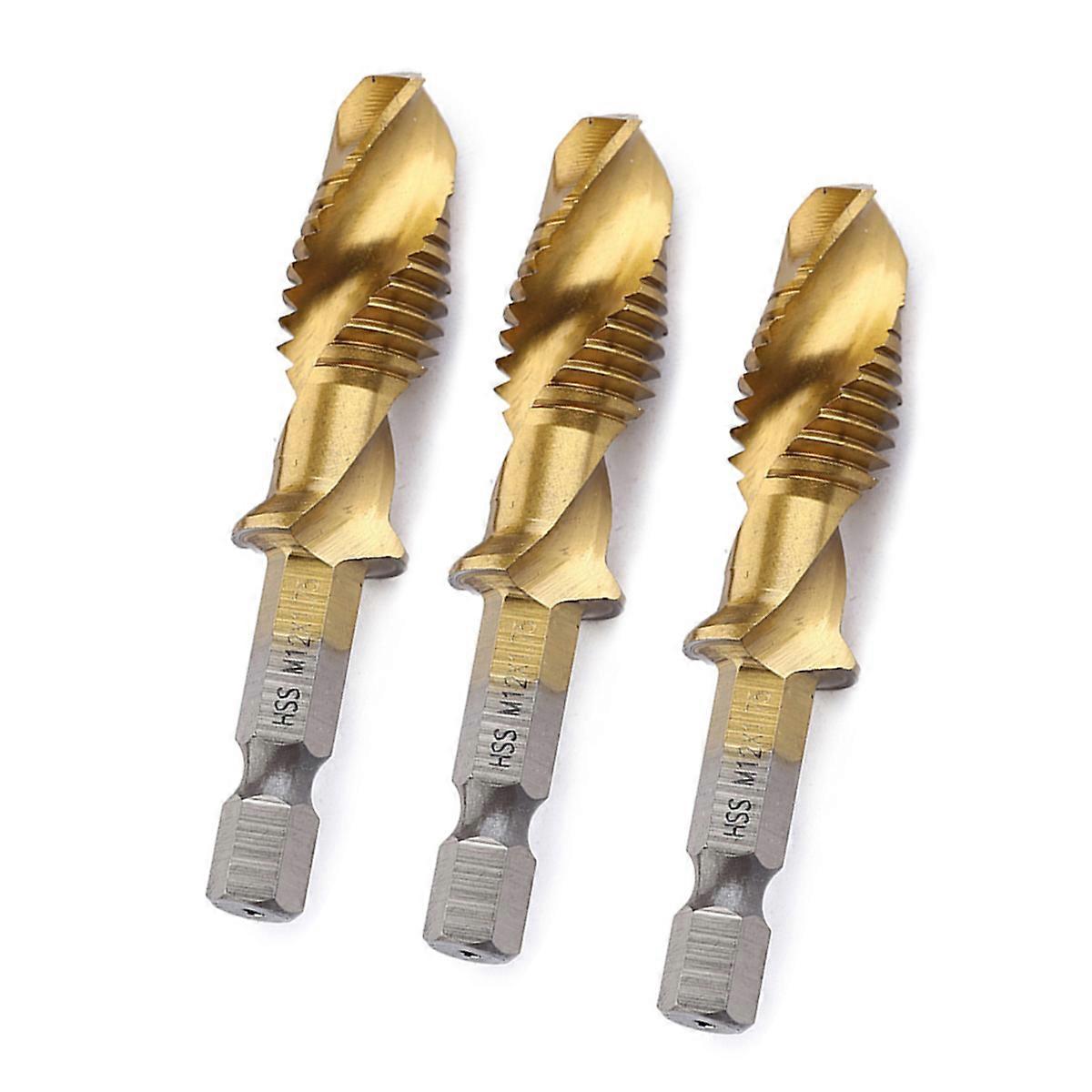 Precision Stubby Drill Bits Set for Drilling 6Pcs Hex Coated Bits