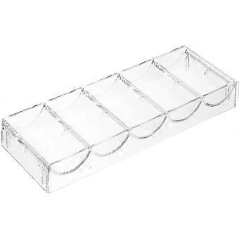 Transparent Poker Chip Holder Acrylic Case for Organization