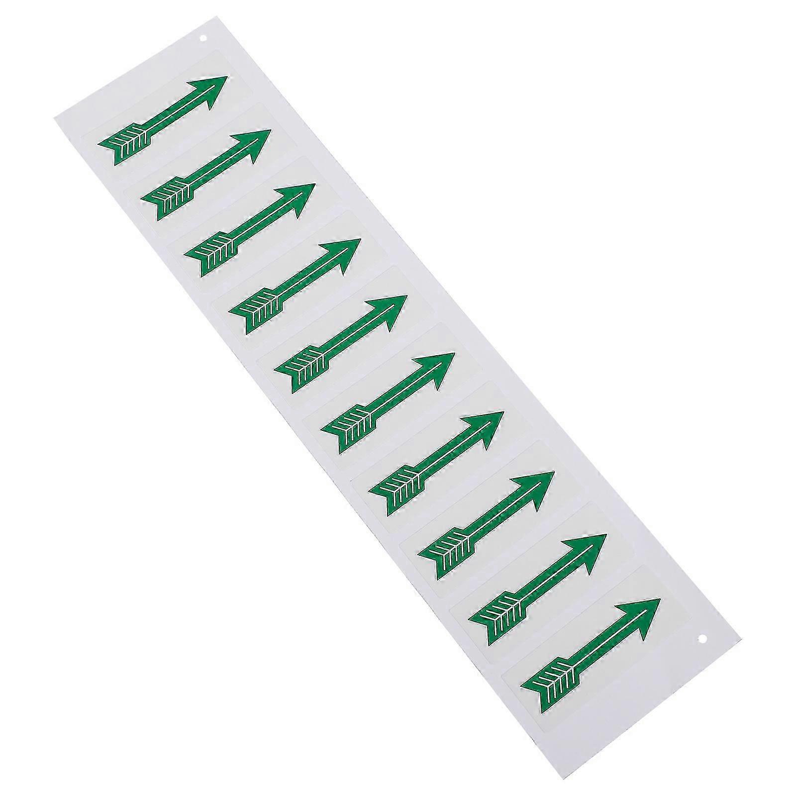 Arrow Pipeline Direction Decals Practical Warning Stickers for Warning 10Pcs