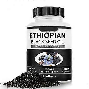 Ethiopische zwarte komijnolie, 60 capsules, voedingsgels en kauwtabletten - yzgl