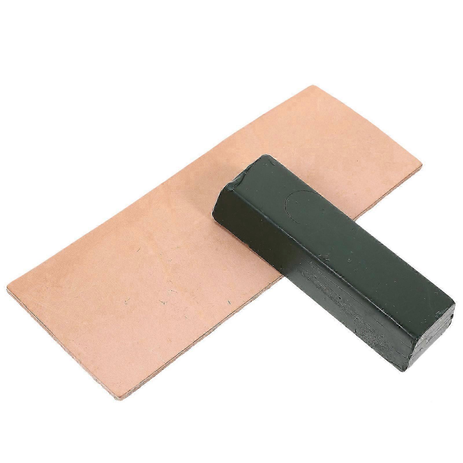 Sharpening Set Stropping Block for Sharpening Use 2Pcs with Polishing Compound