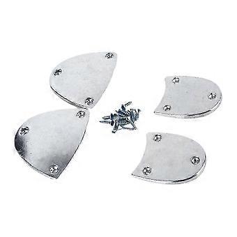 Compatible with Tap Shoes Metal Heel Plates Alloy Sole Protector Anti Slip for Dance