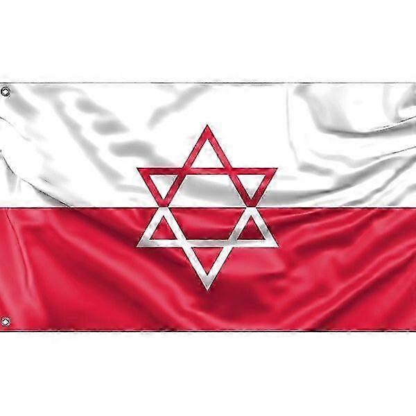 Flagge der polnischen Juden