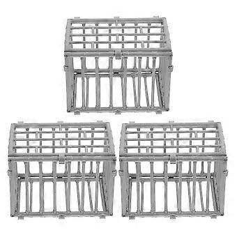 3 STÜCKE Mini Käfig Modell Miniatur Käfig Modell Spielzeug Mini Tierkäfig Spielzeug für Miniatur Bauernhof Spielzeug Zubehör Ornament Werkzeug Käfige