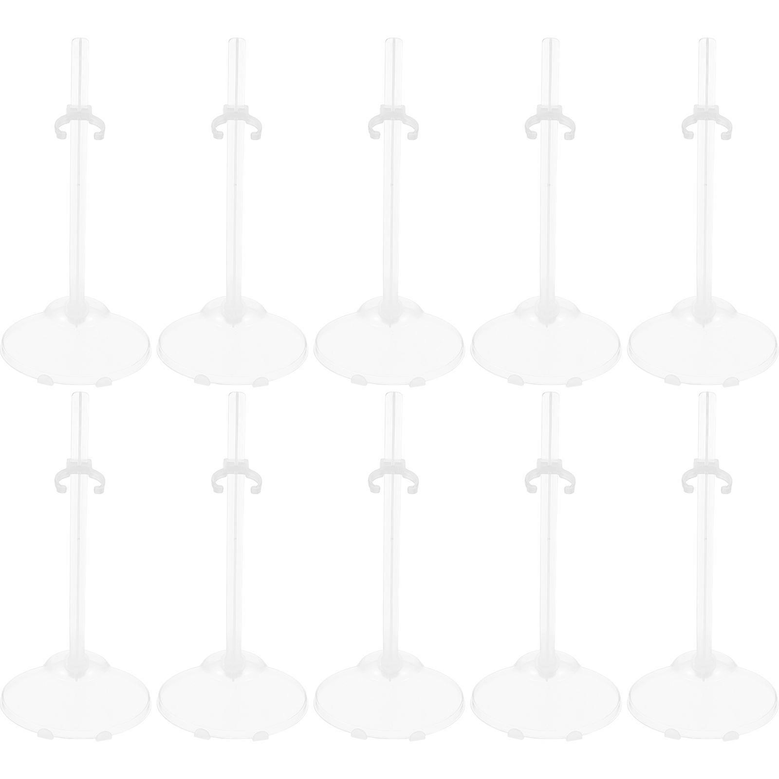 Doll Display Stand White Plastic Rack for Storage 24Pcs Durable Design