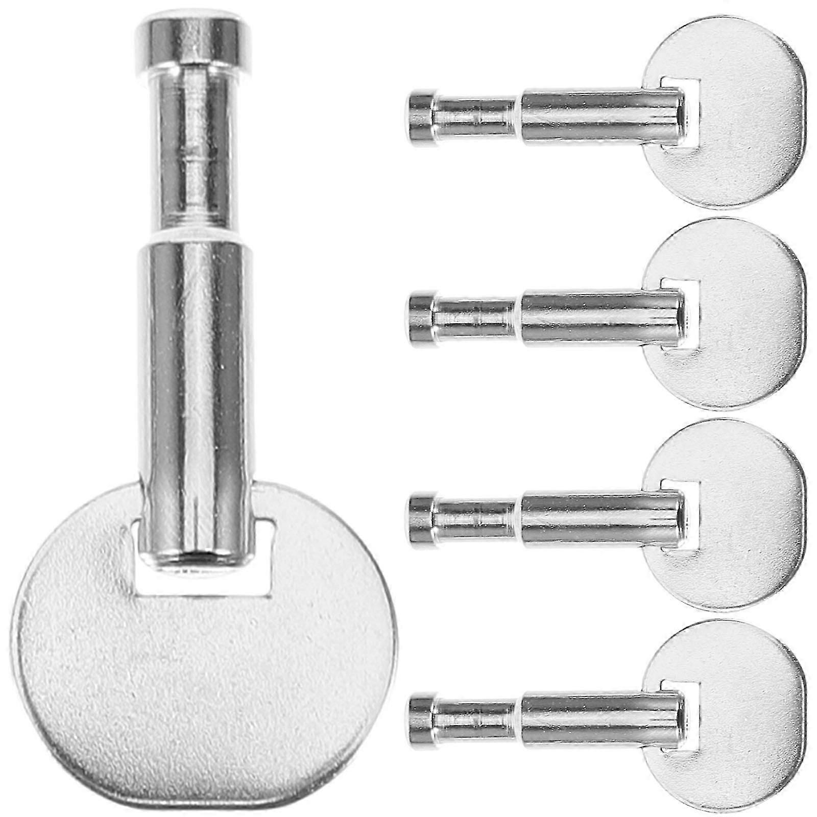 Music Box Winder Key | Silver Metal Replacement | 5Pcs Pack