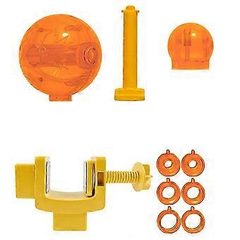 Adjustable Size Rotating Feeder Interactive Dry Food Toy Meteor Hammer for Cats Dog Feeder Pet Toy with ABS Material
