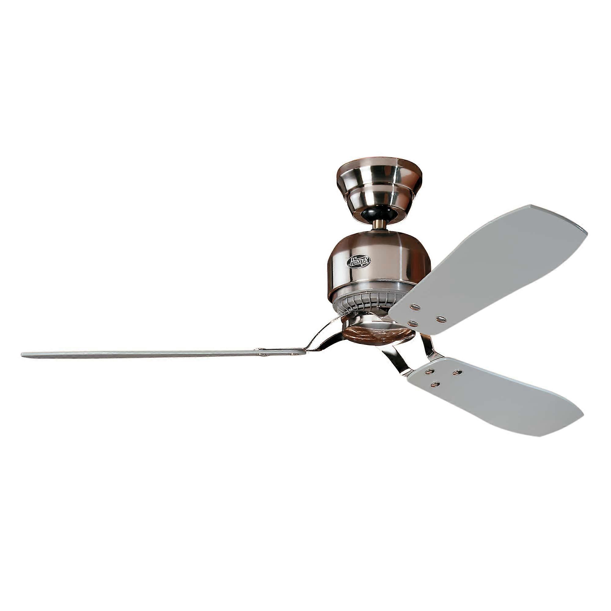 Deckenventilator Industrie II Chrom mit Wandschalter