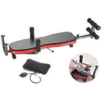 Adjustable Back Stretching Machine with Cervical and Lumbar Traction, Ergonomic Inversion Table for Home Use