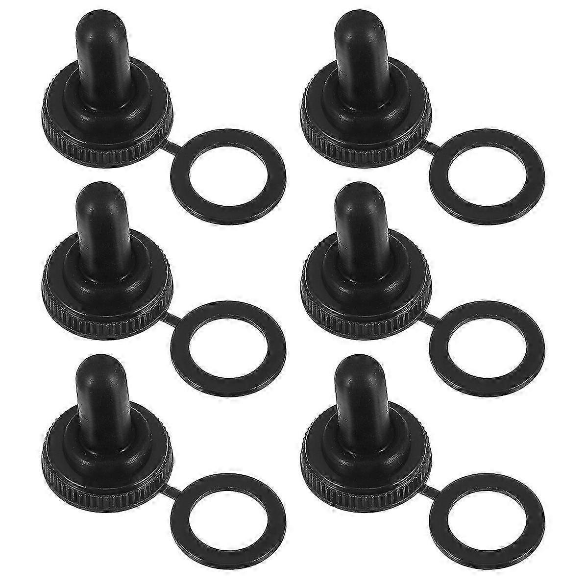 20pcs Electrical Toggle Switch Cover Weatherproof Protector (Black)