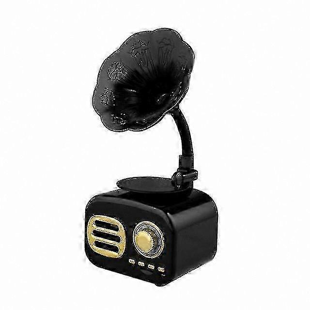 Bluetooth Speaker, Gramophone-Shaped Wireless Audio Player