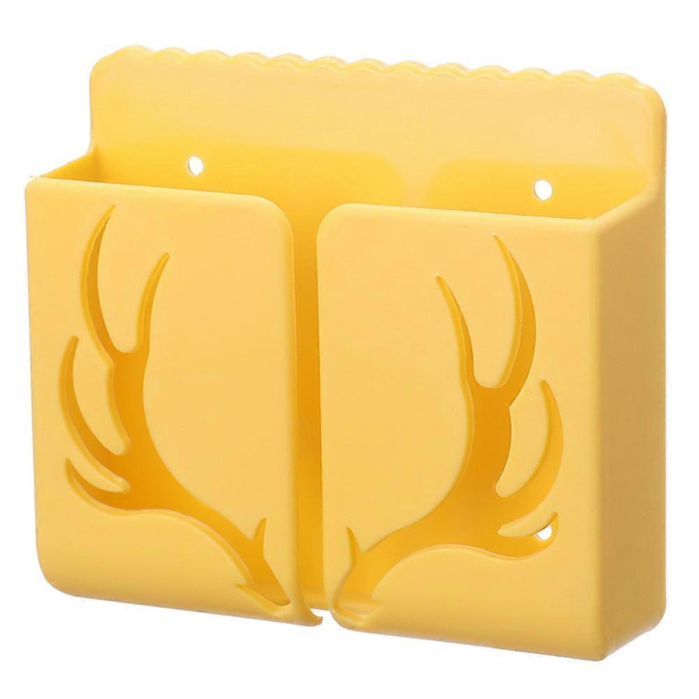 Yellow Remote Controller for Storage 1Pcs Durable Antler Pattern