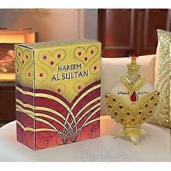 Hareem Al Sultan Concentrated Oil Perfume 35ml - Unisex Arabic Fragrance with Exquisite Gold & Red Design