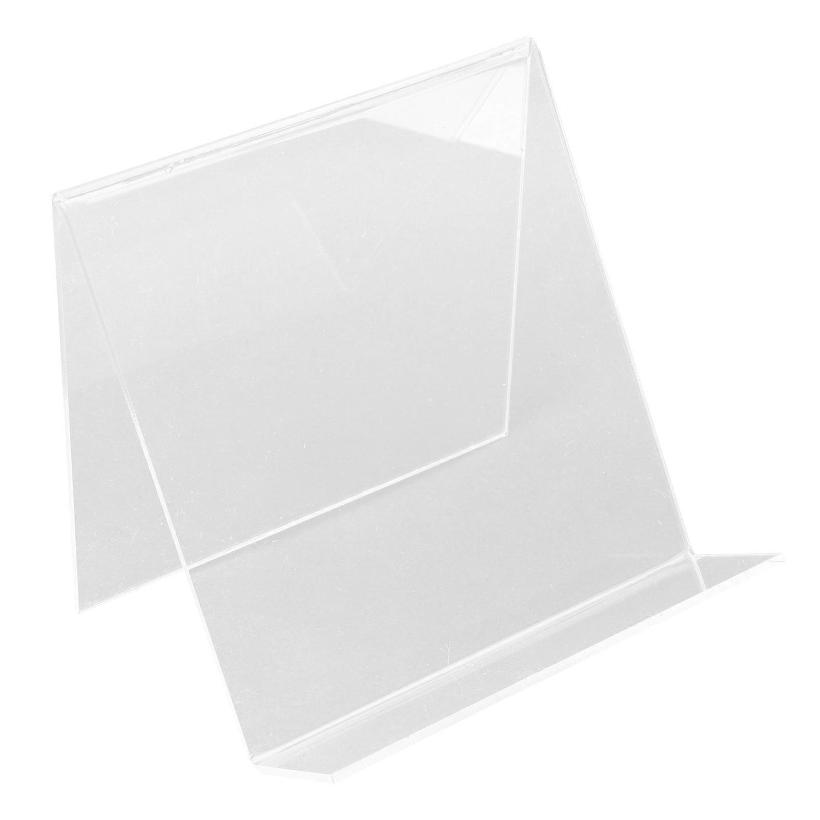 Transparent Acrylic Record Storage Rack Practical Desktop Record Holder
