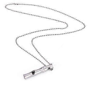 Stainless Steel Emergency Whistle compatible with Camping, Survival, High Decibel