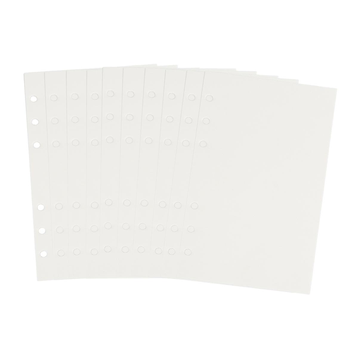 Empty Loose-Leaf Refill Paper Replacement for Notebook 320 Sheets White