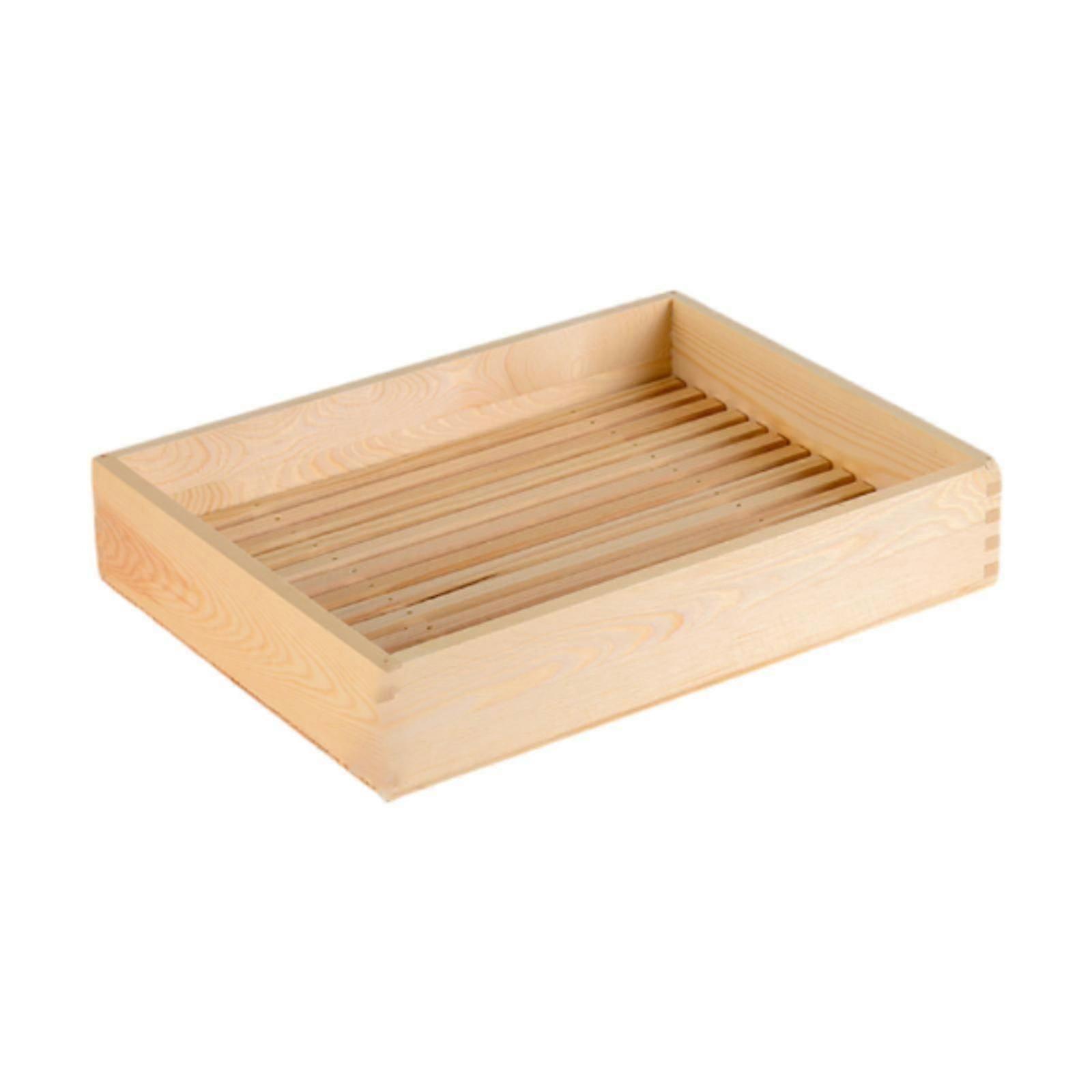 Wood Serving Tray,Buffet Server Platter,Rectangular Meat Ice Chilled Ice Platter 26-27