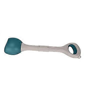 Raccoglitore di escrementi per cani, grande spazio, ampio diametro dell'arco, facile da scaricare, toilette portatile per cani con clip, fibbia e maniglia per appendere, L, verde, 25-26 pollici