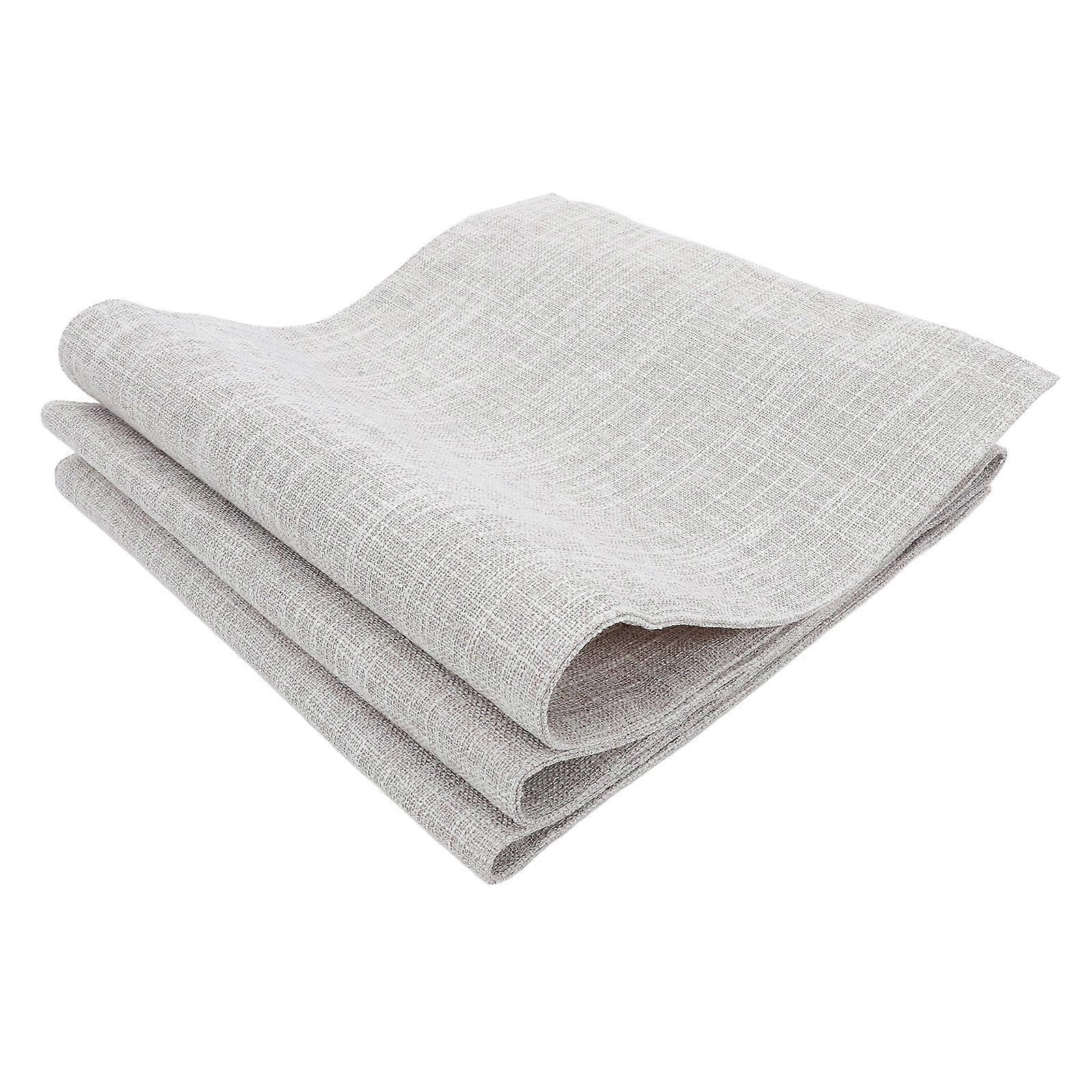 Rustic Table Runner Beige Polyester 5Pcs Decorative Tablecloth for Home