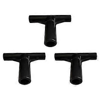 3Pcs Trampoline Enclosure Pole End Caps Accessories for Outside Yard Garden